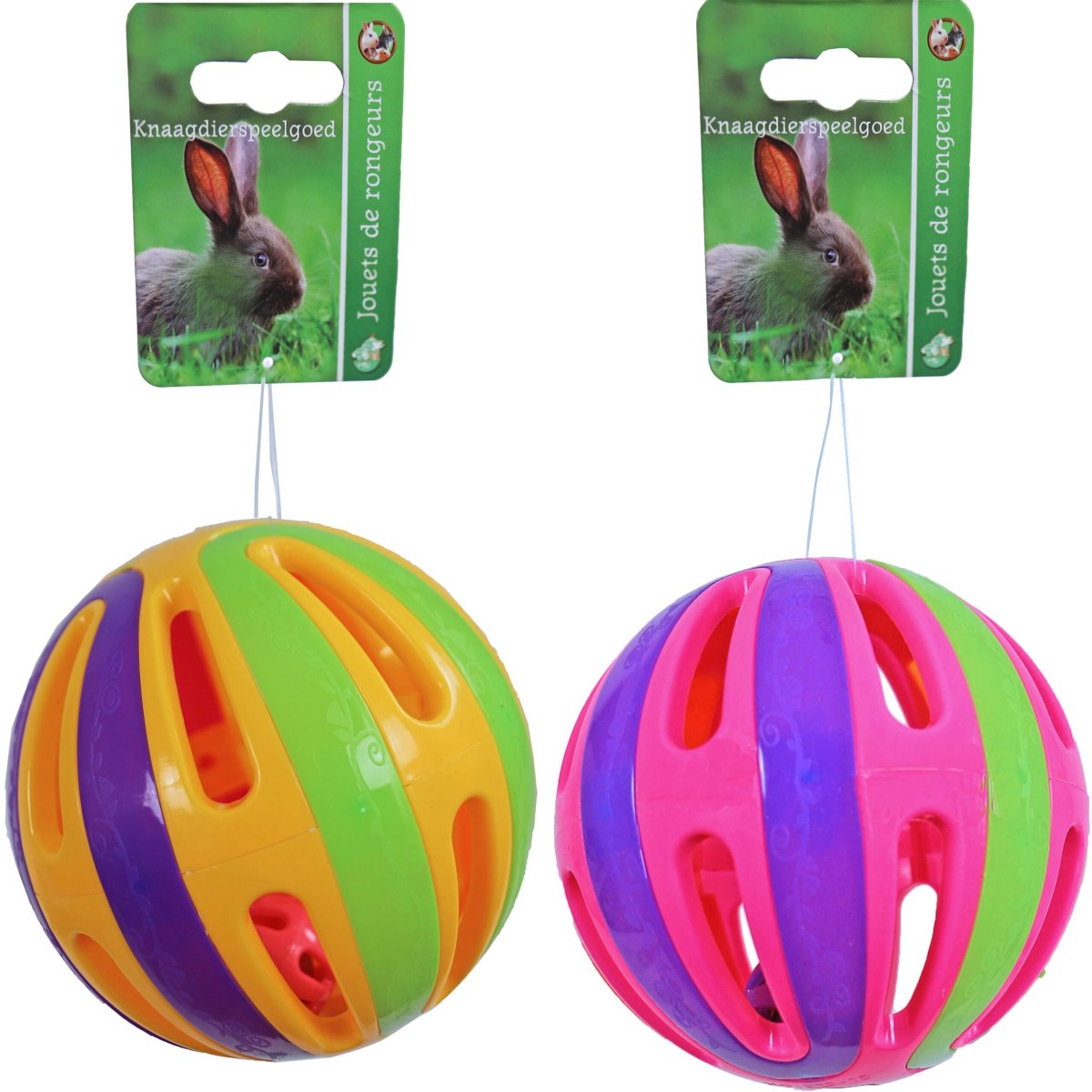 De Boon – knaagdierspeelgoed bal plastic met bel