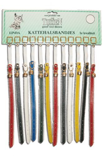 Kattenhalsband – Leder met vilt