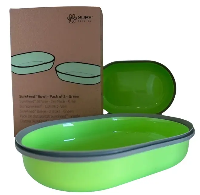 Surefeed – VoerBakje Enkel Groen, 2stuks