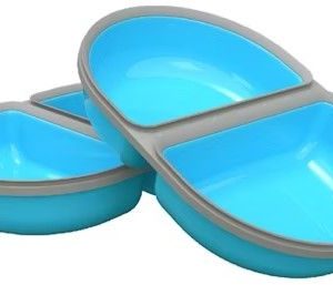 Surefeed – Voerbakje gedeeld blauw 2st